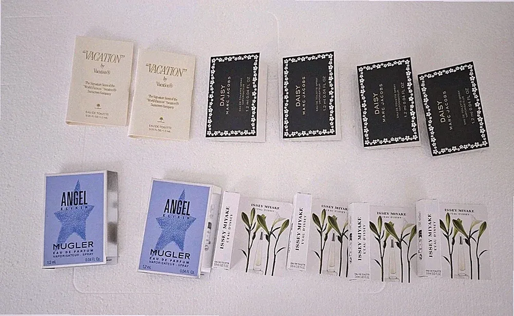 12x Women's Designer Perfume Samples Marc Jacobs - Vacation - Mugler & More