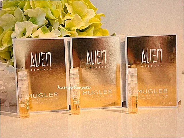 3 Thierry Mugler ALIEN GODDESS EDP 1.2 ml Sampler Spray Vial Women NEW & FRESH