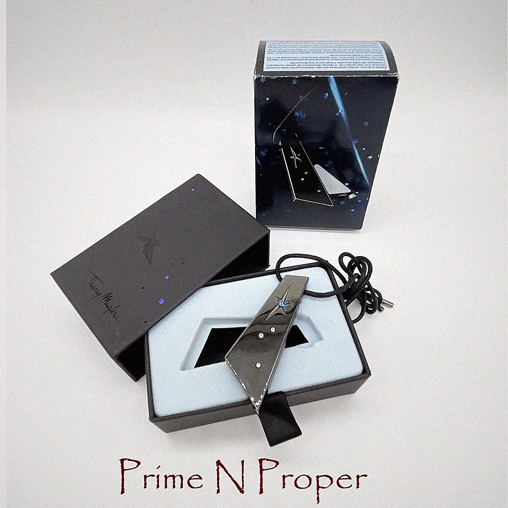 Angel by Thierry Mugler Solid Concrete Perfume Midnight Collection Necklace