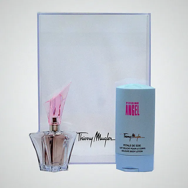 ANGEL PIVOINE BY THIERRY MUGLER 2 PIECE GIFT SET EAU DE PARFUM SPRAY 25ML NIB