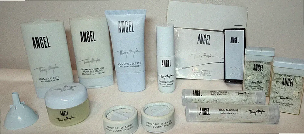 Angel Thierry Mugler Perfume Lot of 14 Travel Items Glittering Powder Celestial