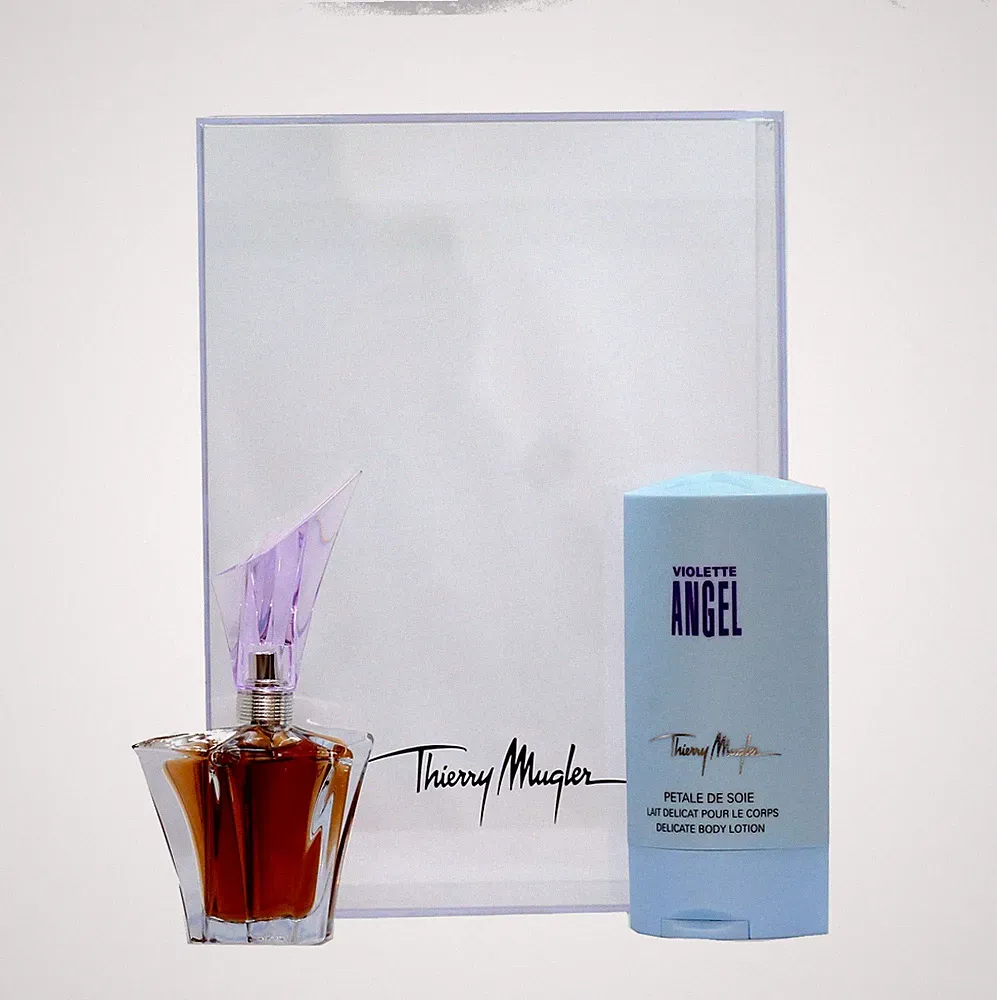 ANGEL VIOLET BY THIERRY MUGLER 2 PIECE GIFT SET EAU DE PARFUM SPRAY 25ML NIB