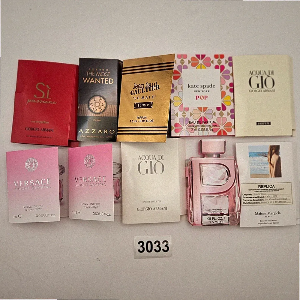 DESIGNER PERFUME SAMPLE LOT JPG VALENTINO VERSACE ARMANI REPLICA MUGLER