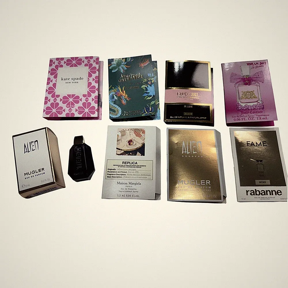 Luxury Perfume Sampler Bundle Mugler Alien Kate Spade Rabanne Replica Fragrance