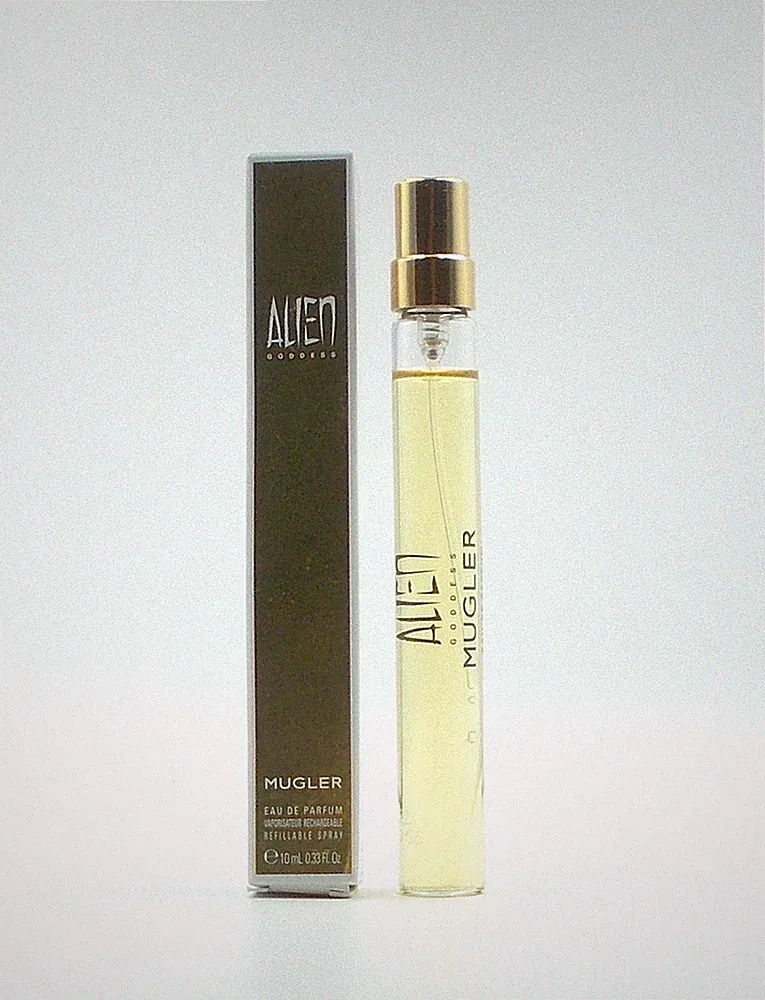 Mugler Alien Goddess Perfume 10 ml Boxed Travel Spray Eau De Parfum Refillable