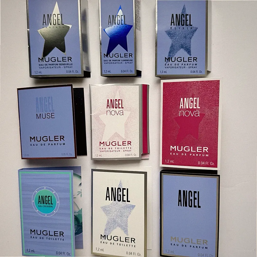 Mugler Angel Perfume Collection Sample Spray Vial 9pc Set