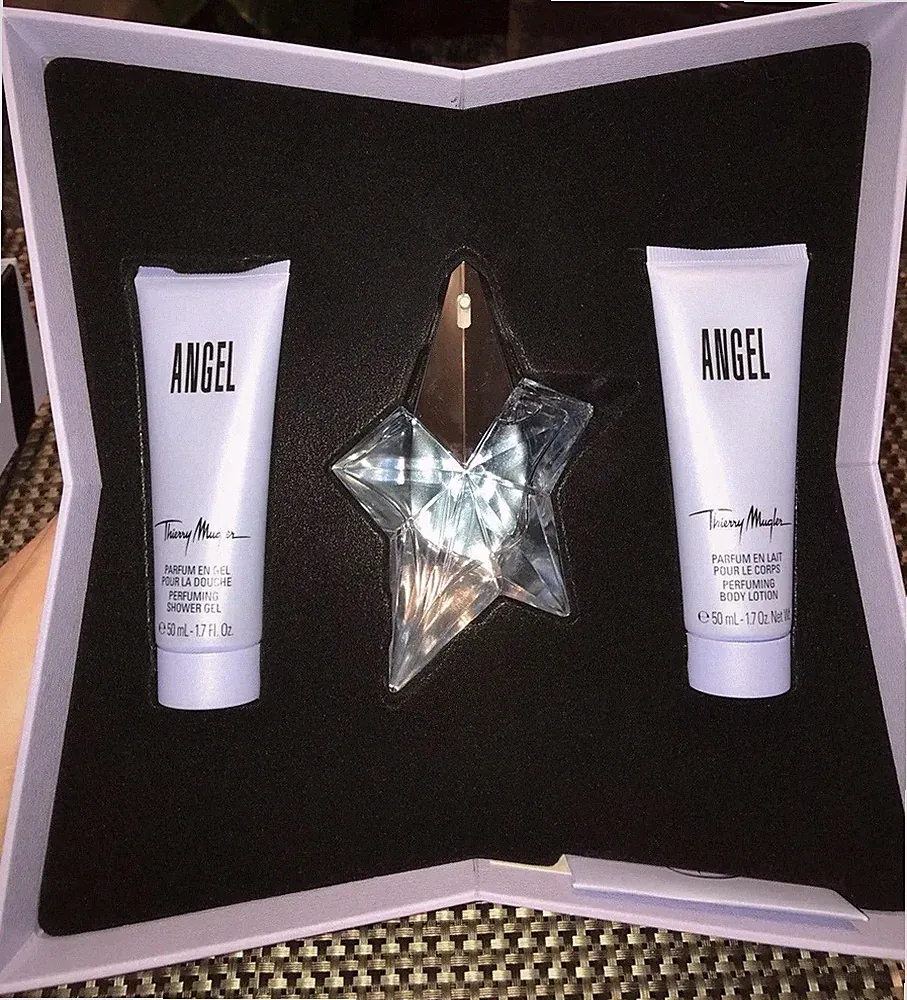 NEW Angel Thierry Mugler Women's Gift Set Eau De Parfum/ Body Lotion/ Shower Gel