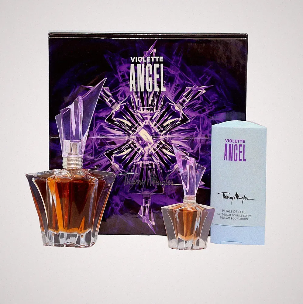 THIERRY MUGLER ANGEL VIOLET 3 PIECE GIFT SET EAU DE PARFUM SPRAY 25ML NIB